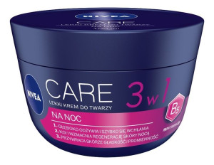 Nivea Care 3w1 lekki krem do twarzy na noc 100ml