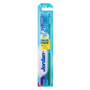 Jordan Target Teeth & Gums szczoteczka do zębów Miękka 2szt.
