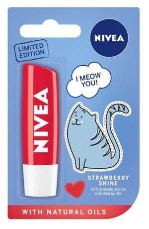 Nivea Pielęgnująca pomadka do ust Strawberry Shine Limited Edition 4.8g