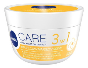 Nivea Care 3w1 przeciwzmarszczkowy lekki krem do twarzy 100ml