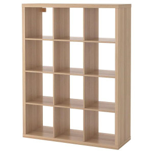IKEA KALLAX Regał dąb bejcowany na biało 112x147 cm