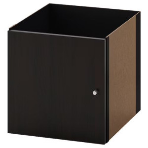 IKEA KALLAX Wkład z drzwiami czarnobrąz 33x33 cm