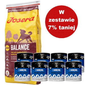 JOSERA Balance Senior/Light 15kg + Mr.BIG kawałki w sosie z jagnięciną 8x80