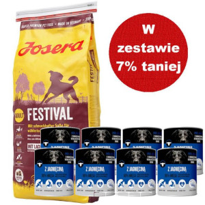 JOSERA Festival 15kg + Mr.BIG kawałki w sosie z jagnięciną 8x800g
