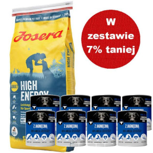 JOSERA High Energy 15kg + Mr.BIG kawałki w sosie z jagnięciną 8x800g