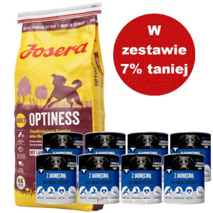 JOSERA Optiness 15kg + Mr.BIG kawałki w sosie z jagnięciną 8x800g