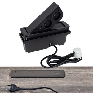 Gniazdo Meblowe Wysuwane Ładowarka Usb Cizobox Bl