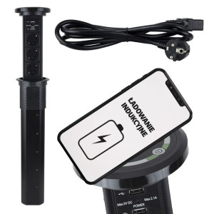 Gniazdo Wysuwane Automatycznie Ładowarka Usb 2m