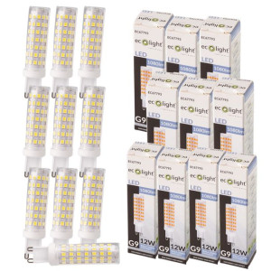 10x Żarówka Led G9 Mini 12w Żyrandoli Zimna