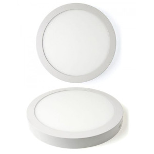 Panel Led Plafon Okrągły Natynkowy 24w Neutralny