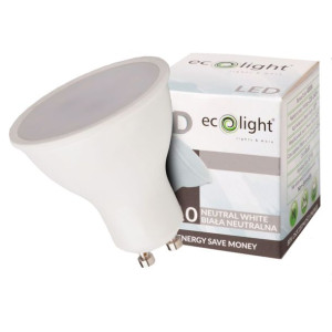 Żarówka Led Gu10 10w 4000k Neutralna 10w=75w El