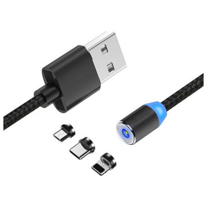 Kabel do Telefonu USB-C Lightning MicroUSB Magnetyczny Uniwersalny Tablet
