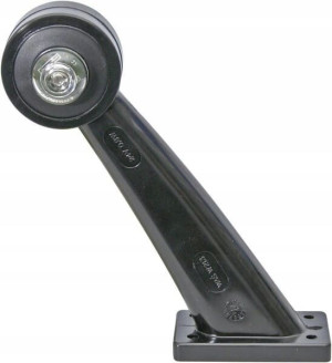 Lampa obrysowa LED lewa okrągła 12-24V czerwona-pr