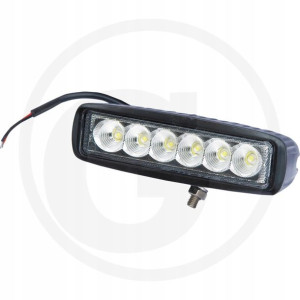 Lampa robocza na kabel 6LED płaska 6x3W=18W 12-24V