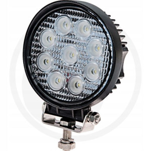 Lampa robocza na kabel okrągła 9LED 9x3W=27W 9-32V