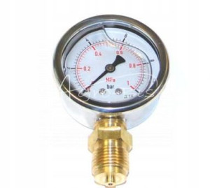 Manometr Wskaźnik ciśnienia 1/2" 63mm 0-10bar