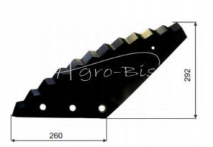 Nóż Do Paszowozu Strautmann 260mm X 292mm 60903501