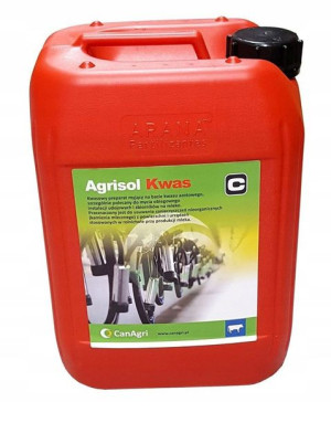 Agrisol kwas do czyszczenia dojarek 10kg 30ml/50ml