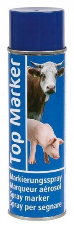 Spray do znakowania świń TopMarker 400ml niebieski