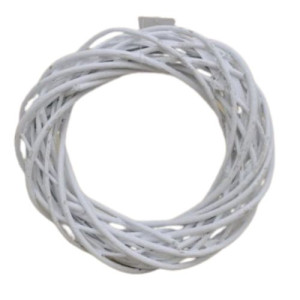 Wianek ratan biały 20cm