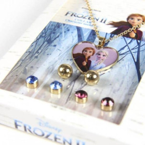 Biżuteria Frozen Kraina Lodu Naszyjnik Kolczyki