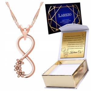 Naszyjnik złoty + GRAWER 925 Nieskończoność