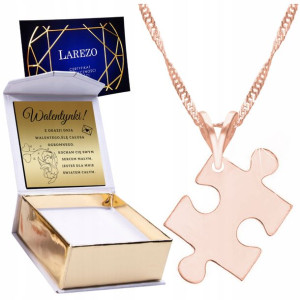 Naszyjnik złoty + GRAWER 925 Puzzel Puzzle