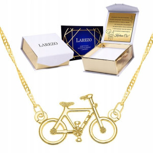 Naszyjnik złoty + GRAWER 925 Rower
