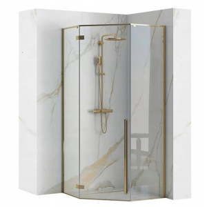 Kabina Prysznicowa Diamond Gold 100x100 Złota