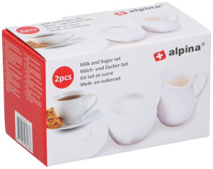Zestaw cukiernica i mlecznik Alpina