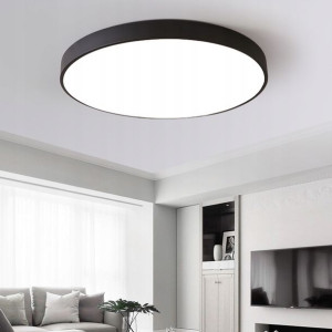 Lampa Led Plafon 50x50cm B.zimnna 39w Czarna