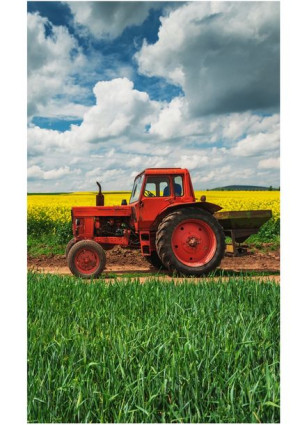 Ręcznik do rąk welurowy Traktor 30x50cm