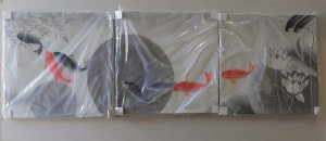 Abstrkcja Obraz metoda Premium Print 3x 60 x60 cm