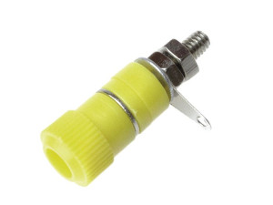 Gniazdo bananowe żółte 4mm (2szt)/ 2035