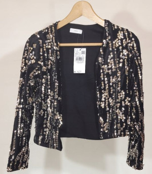 velvet jacket mango xxs 140 cekiny