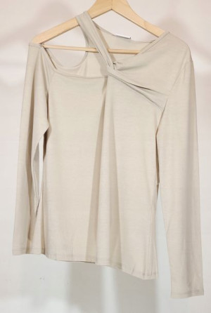 VILA Cut-out Long Sleeved Top asymetryczny xl