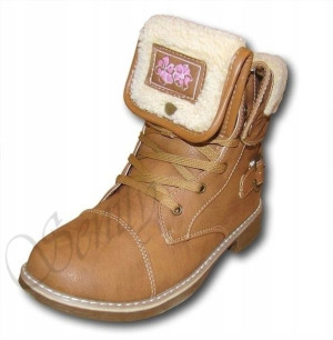 Botki 6W-QL82616F trapery martensy roz.31