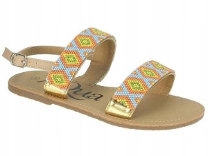 BEPPI 2157381 sandałki sandały koraliki roz.28