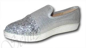 Półbuty baleriny Magic Fairy 259A silver roz.30