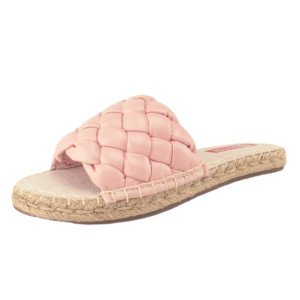 Klapki damskie plecione BIG STAR espadryle pink r.40