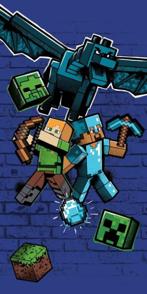 Ręcznik Bawełna 140x70cm MINECRAFT Metro Art