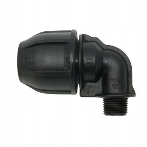 Złącze Kolano PE 25mm - 1/2"GZ Fish do rur
