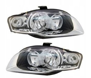 Audi A4 B7 Komplet Reflektorów Lampy Przednie Tyc