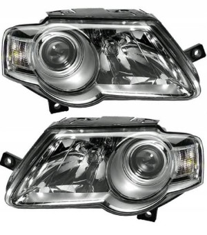 Vw Passat B6 Reflektory Lampy Przednie Komplet