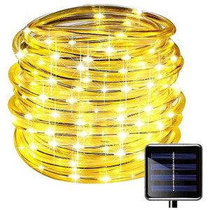 Lampki Zewnętrzne Led Solarne Świąteczne Wąż 12m