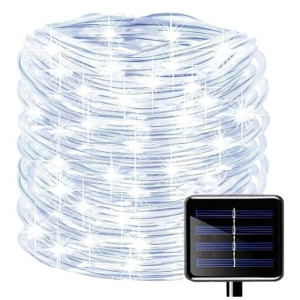 Lampki Zewnętrzne Led Solarne Świąteczne Wąż 12m