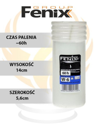 Wkład parafinowy prasowany W6 (60h)