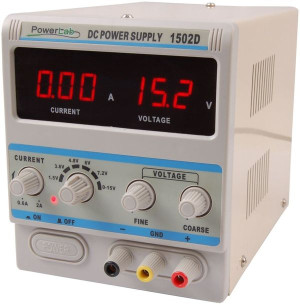 Zasilacz serwisowy POWERLAB 1502D 0-15V, 0-2A LED