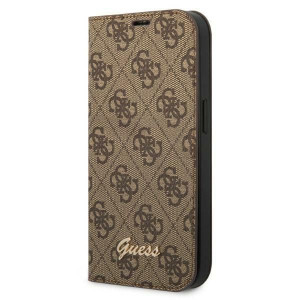 Etui Guess GUBKP14LHG4SHW Apple iPhone 14 Pro brązowy/brown book 4G Vintage