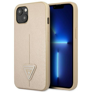 Etui Guess GUHCP14MPSATLE Apple iPhone 14 Plus beżowy/beige hardcase Saffia